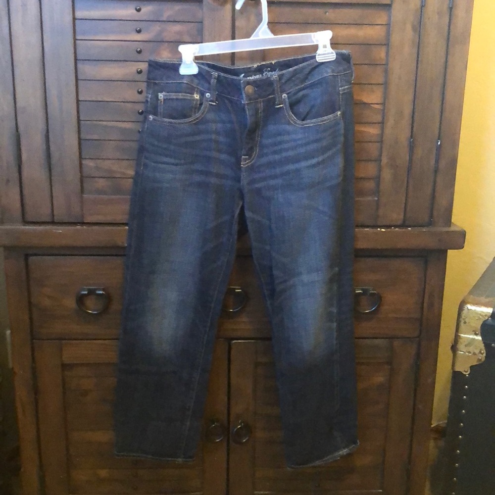 American Eagle boy fit crop jeans